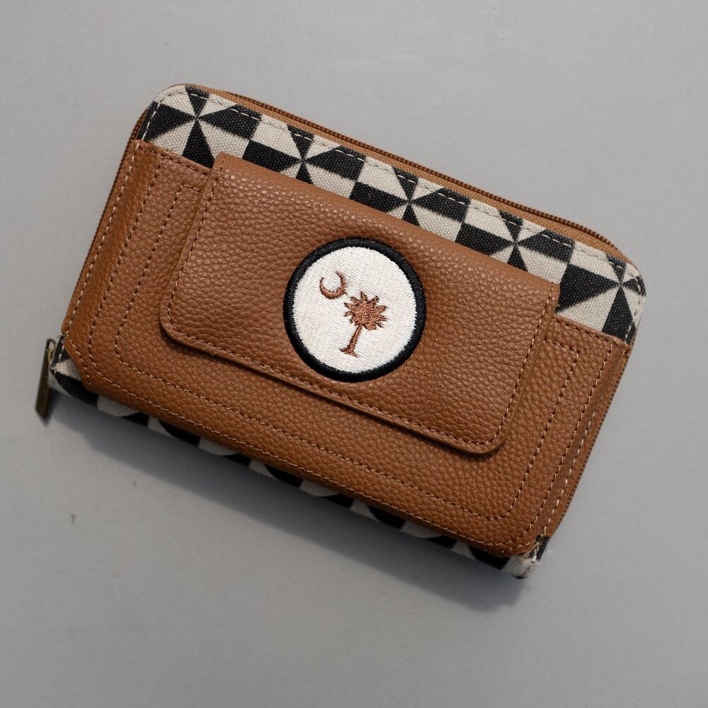 NWT Embroidered Wallet Wristlet